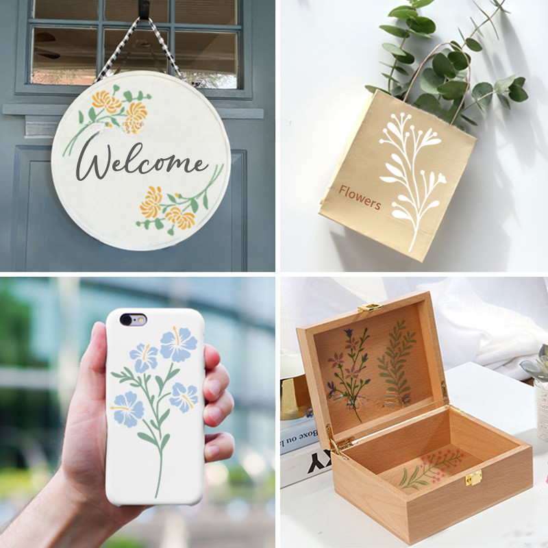 18PCS Geometric Floral Paintin - Art Craft Doodle incelemesi ve fiyatı