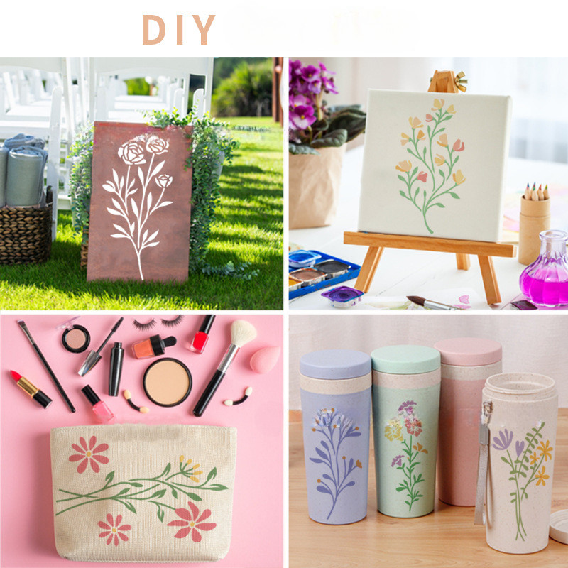 18PCS Geometric Floral Paintin - Art Craft Doodle incelemesi ve fiyatı